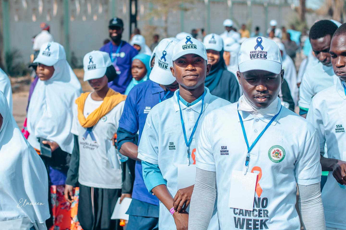 Cancer survivor celebrating victory